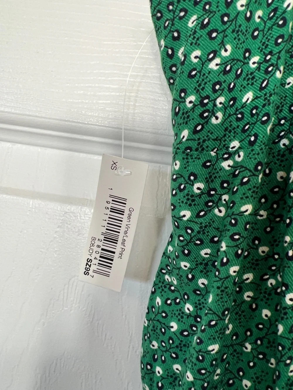 Amazon Essentials Green Floral Square-Neck Maxi Dress - Picture 3 of 5